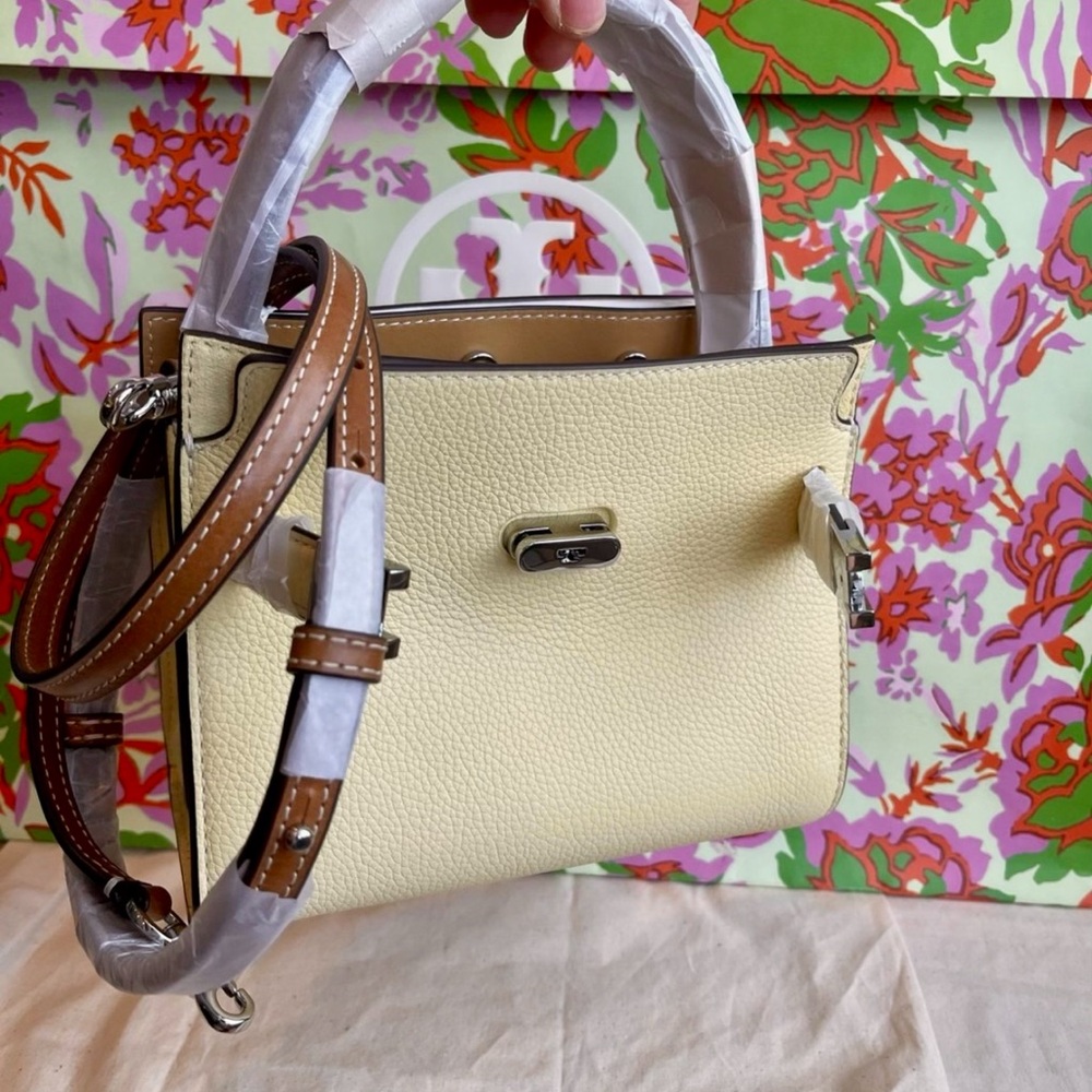 🌸NeW! Authenticated! Rare! Tory Burch PETITE LEE RADZIWILL DOUBLE BAG - Picture 8 of 17